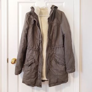 Hollister Sherpa Lined Parka